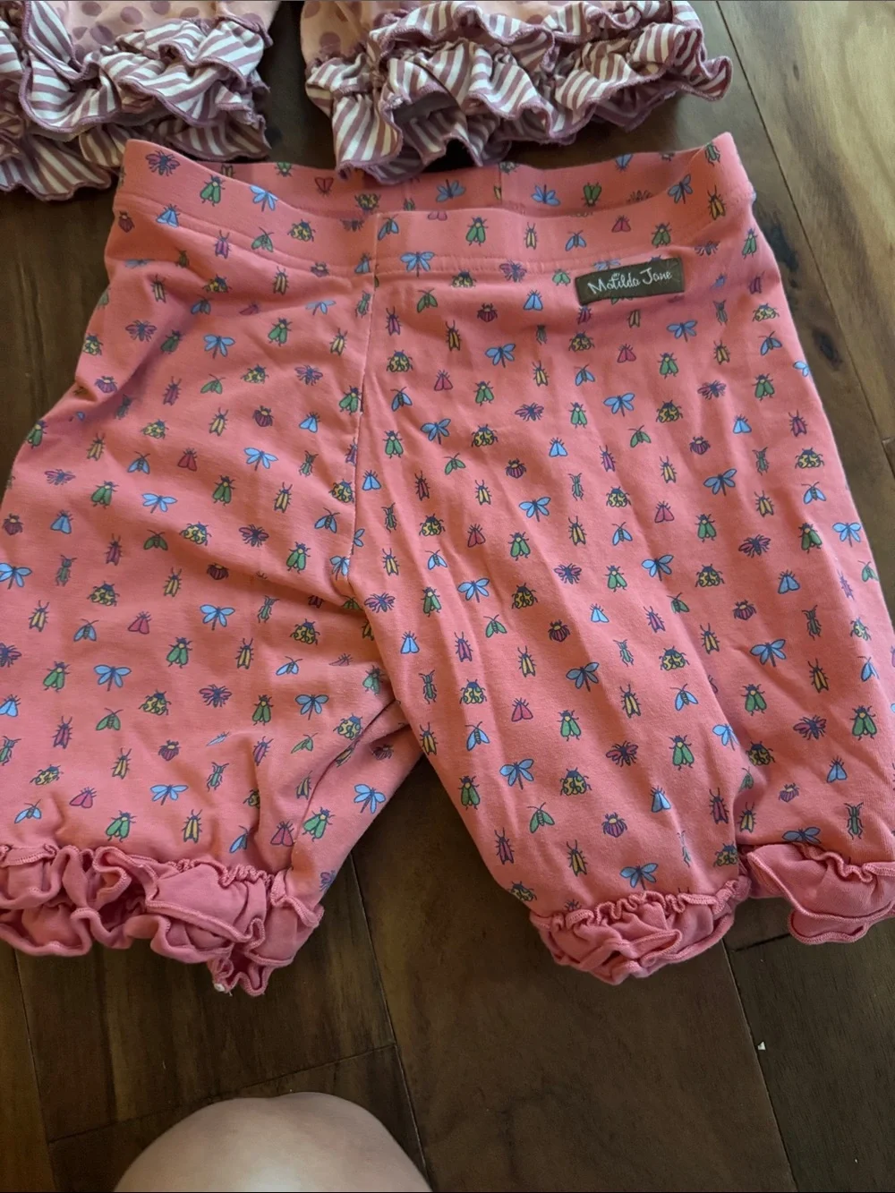 Matilda Jane Shorts Bundle– 6 Assorted Pink, Coral, Blue & Cream Ruffled Styles